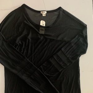 Black long sleeve with shear detail